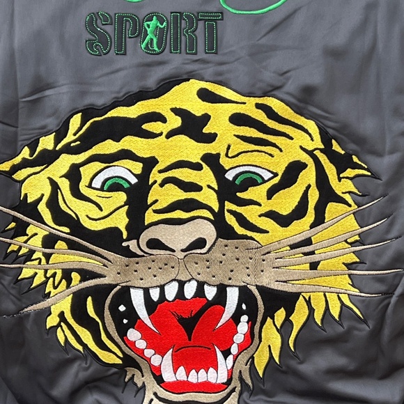Ed Hardy Vintage Sport Embroidered Tiger Zip Jacket Hoodie - Picture 9 of 11